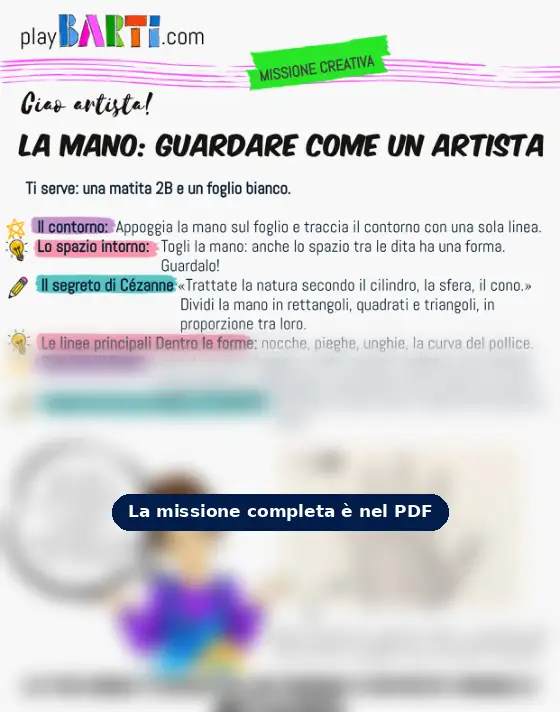Anteprima della scheda La Mano: Guardare come un Artista