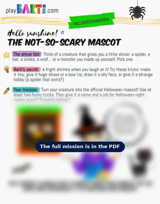 Preview of the The Not-So-Scary Mascot sheet